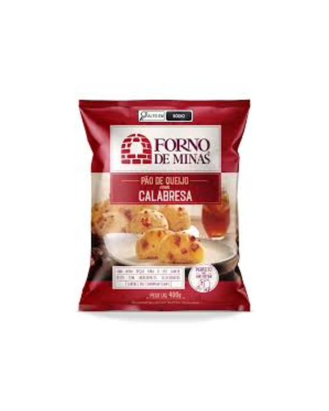 PAO DE QUEIJO C/CALAB 400G FORNO DE MINA