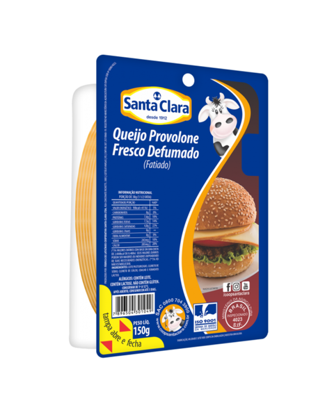 QUEIJO PROVOLONE DEF.FAT.150G SANTA CLAR