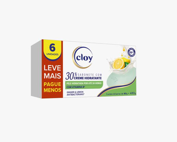 SABONETE CLOY CJ6X80G GINGER LEMON ANTIB