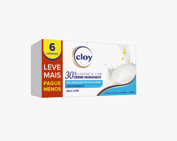 SABONETE CLOY CJ6X80G MILK CARE PROMO