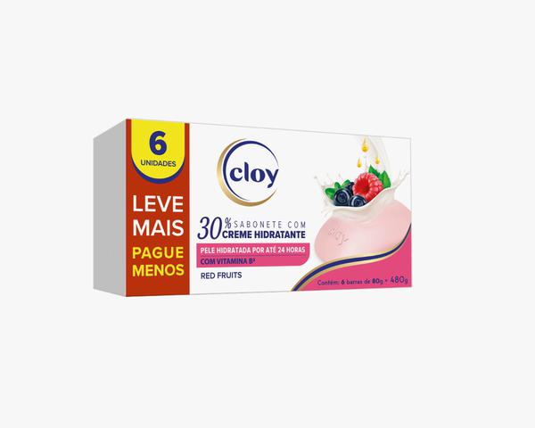 SABONETE CLOY CJ6X80G RED FRUITS PROMO