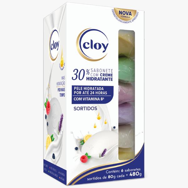 SABONETE CLOY CJ6X80G SORTIDO PROMO