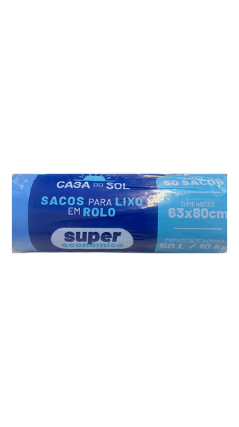 SACO P/LIXO CASA DO SOL 50UND 50L SUP.EC