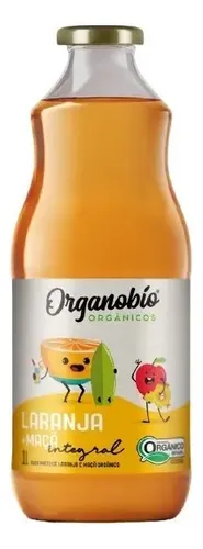 SUCO ORGANOBIO 1L LARANJA/MACA ORGANICO