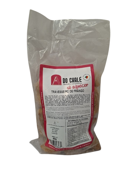 TRAVESSEIRO FRANGO 400G CHALE DAS DELICI