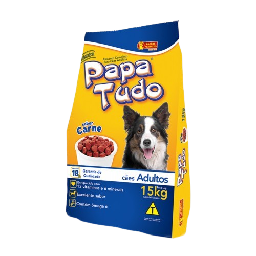 RACAO CACHORRO 15KG PAPA TUDO CARNE
