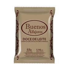 ALFAJOR BUENOS DOCE DE LEITE C/ CHOC MEIO AMARGO 55G