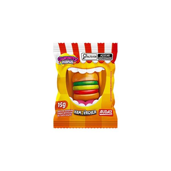 BALA GEL GUMMY MANIA HAMBURGUER 15G