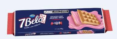 BISC WAFFER 7 BELO FRAMBOESA 80G