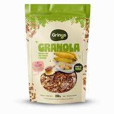 GRANOLA GRINGS BANANA E MEL 250G