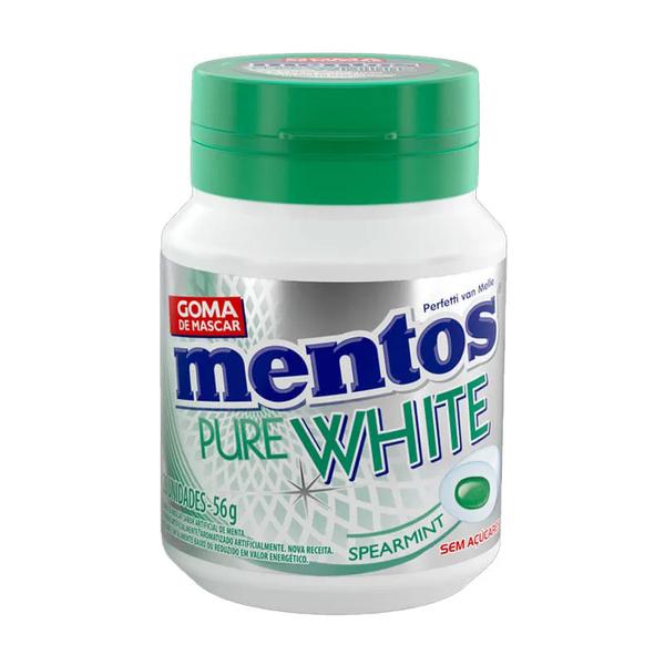 MENTOS PURE WHITE SPEARMINT 56G