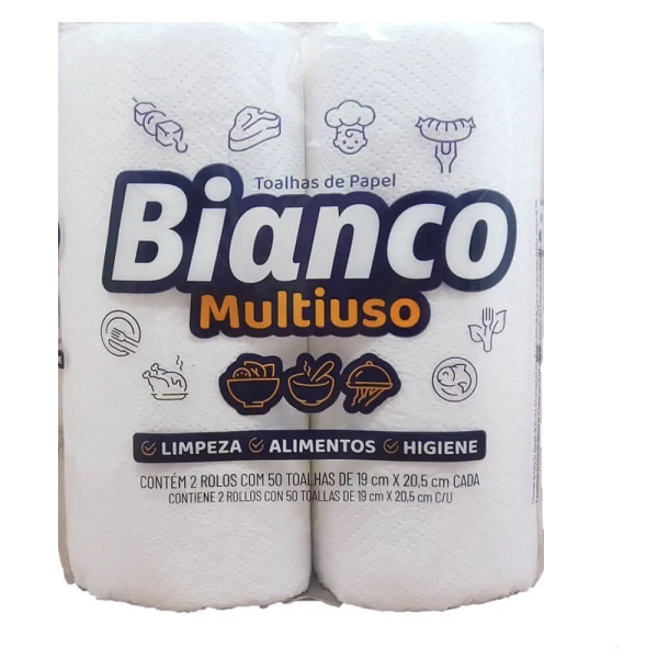 PAPEL TOALHA BIANCO 2UN