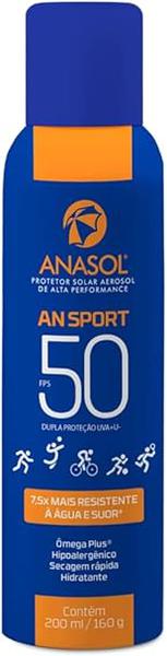PROTETOR SOLAR ANASOL AEROSOL SPORT FPS 50 