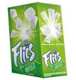 CHICLE FLICS 17G CRT HORTELA  DP C 12 UND