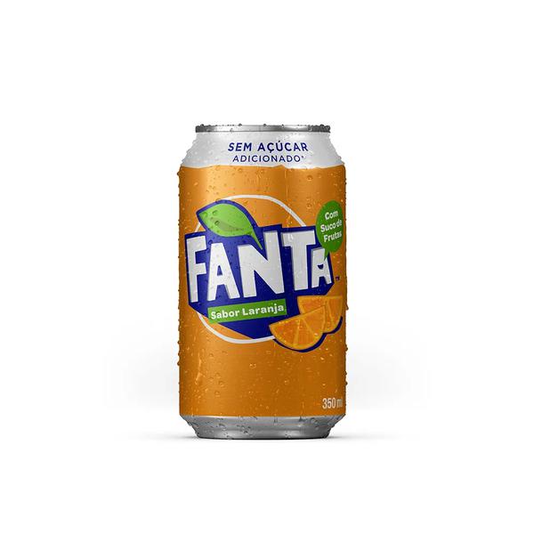 REFRI LATA CC 350ML FANTA SEM AÇUCAR