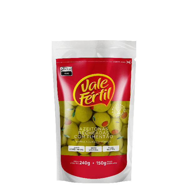 Azeitona Vale Fertil Recheada 150g Recheada Pimentão
