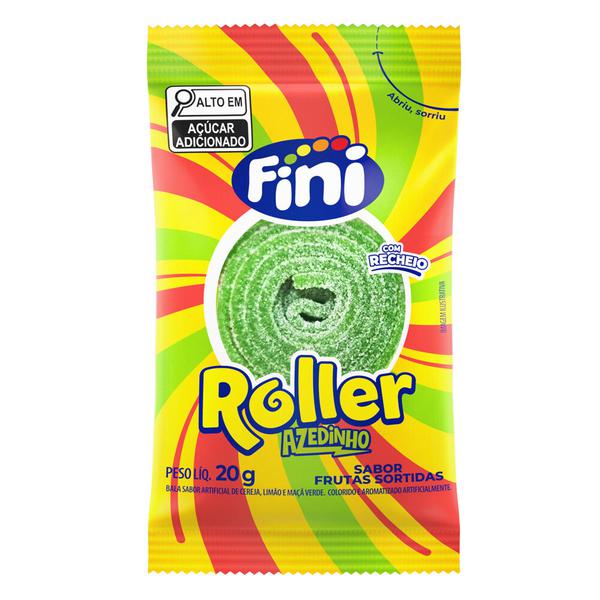 Bala Fini Tiras Roller 20g Frutas Sortidas