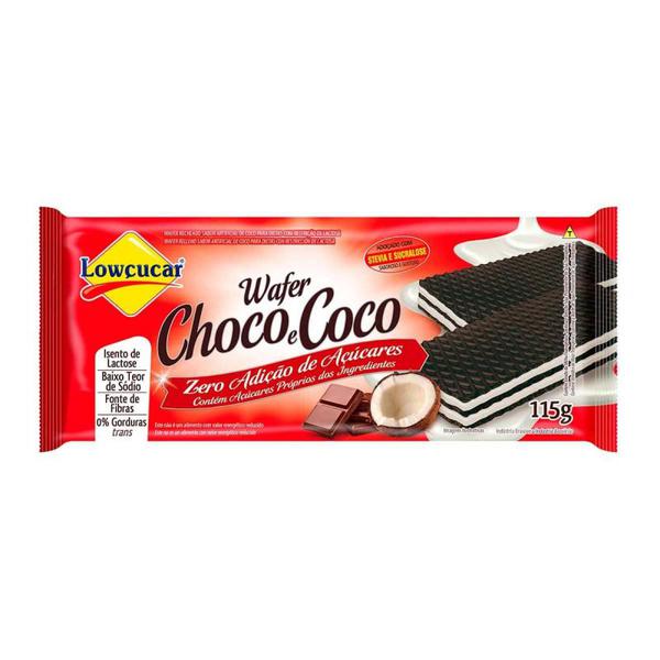 Bisc. Lowcucar Light Wafer 115g Chocolate e Coco