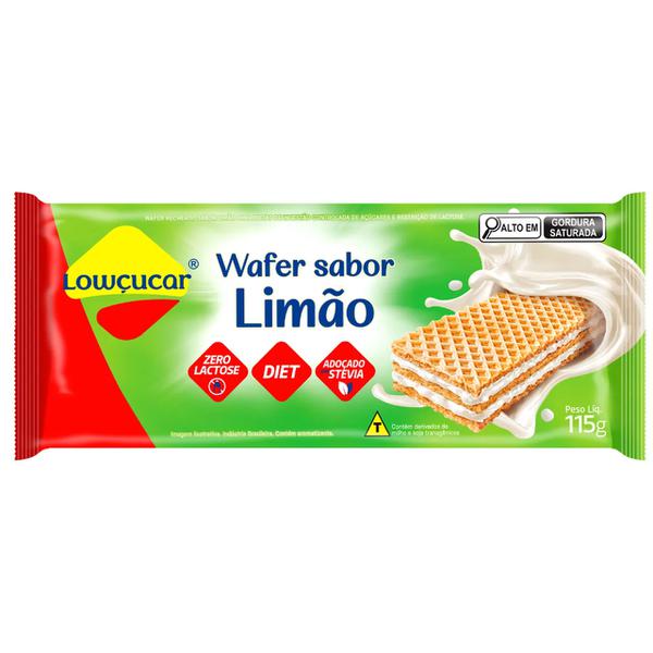 Bisc. Lowcucar Light Wafer 115g Limao