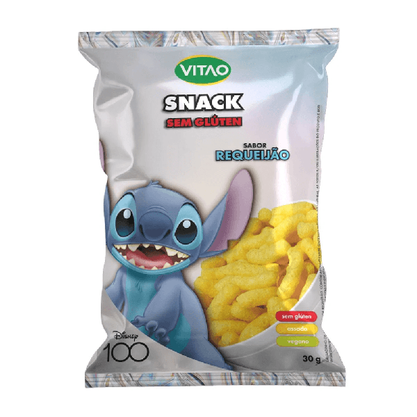 Bisc. Vitao Snacks Requeijao 30g S/Gluten S/Lactose