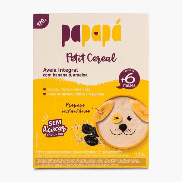 Cereal Inf. Aveia Papapa 170g Caixa Banana/Ameixa