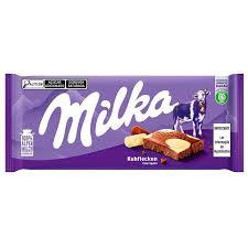 Choc. Milka Tablete 90g Cow Spots/Choclate Branco
