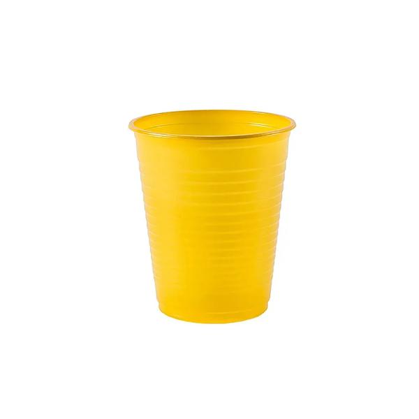 Copo Plast. Regina 200ml  Amarelo C/50