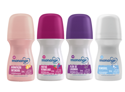 Desod.Monange Roll-On  50ml Feminino Sensivel