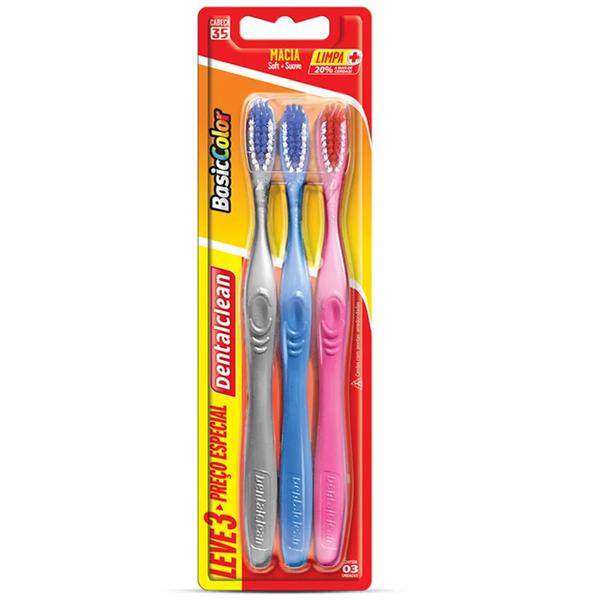 Escova Dental Dentalclean Basic Color Macia