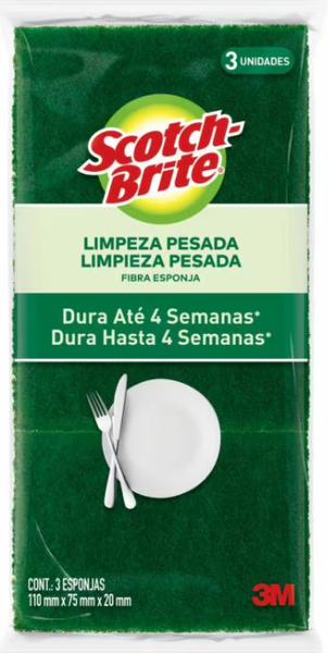 Esponja Scotch Brite C/3