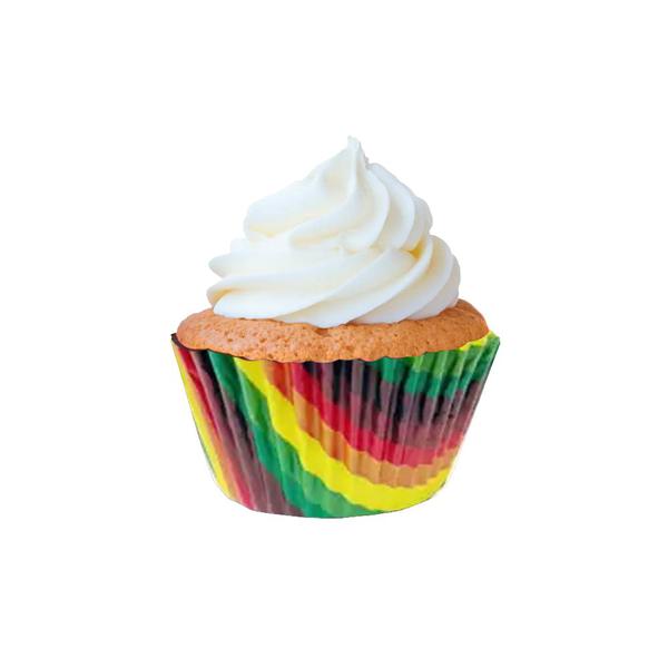 Forma Papel Cup Cake Arco Iris 45