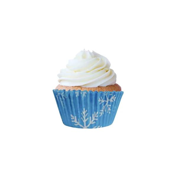 Forma Papel Cup Cake Flocos Neve