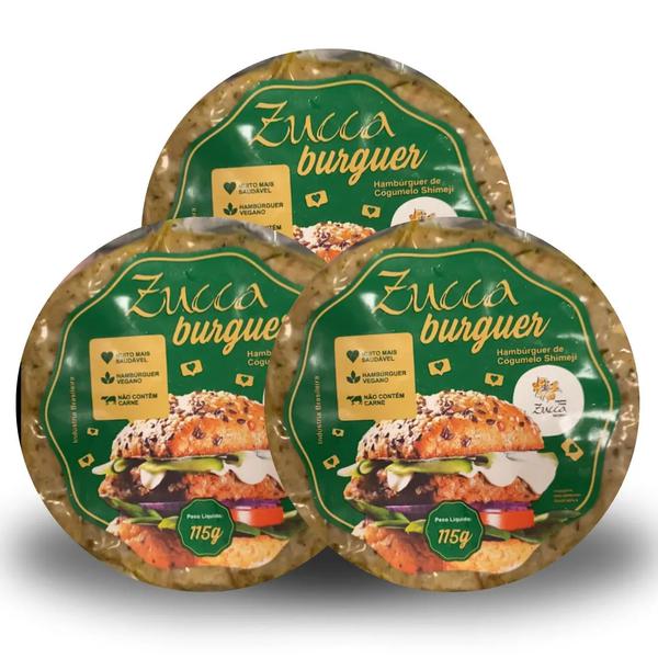 Hamburguer De Cogumelo Zucca 115g Shimeji
