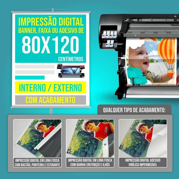 Impressao Digital Em Adesivo Placa 80x