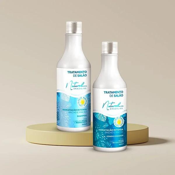 Kit Natural Braziliss Hidra Intens 500ml