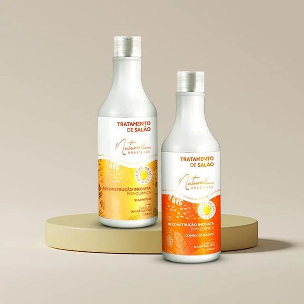 Kit Natural Braziliss Reconstrucao Imediata 500ml