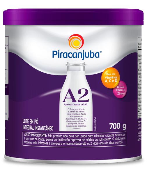 Leite Em Po Piracanjuba A2 700g Lata Integral Instantaneo