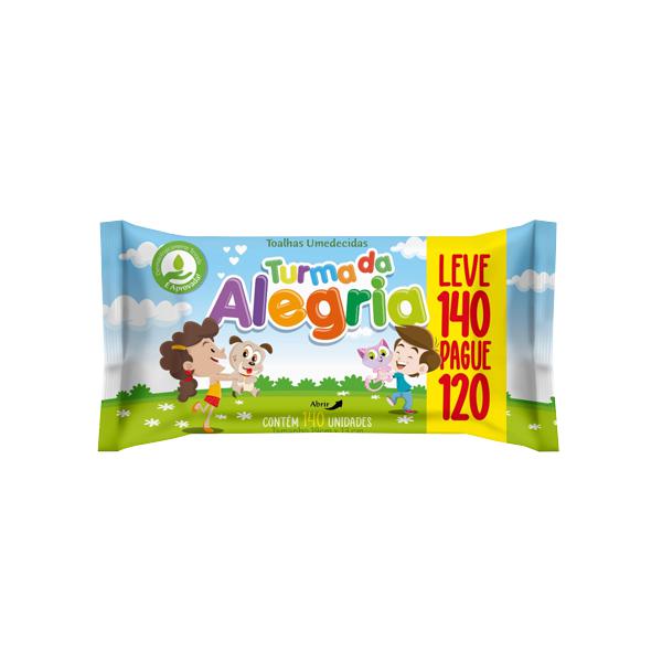 Lenco Umedecido Turma Da Alegria C/140