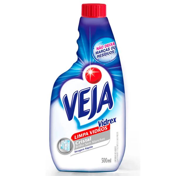 Limpa Vidros Vidrex Cristal 500ml Recarga