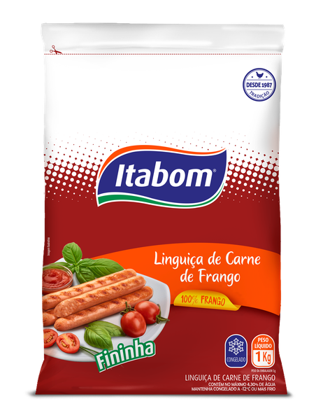 Linguica Frango Fina Itabom Kg