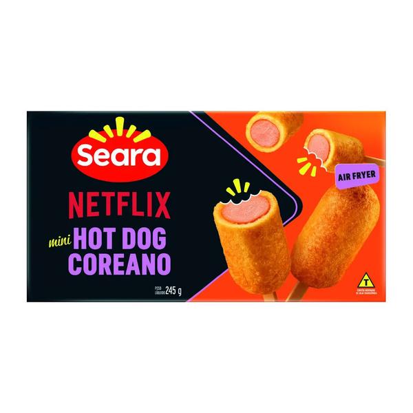 Mini Hot Dog Coreano Seara 245g Empanado