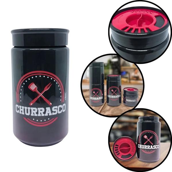 Organizador P/ Churrasco  350ml Tiba C/Tampa Dosadora