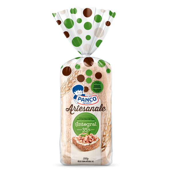 Pao Panco Artesanale Integral 35%  350gr