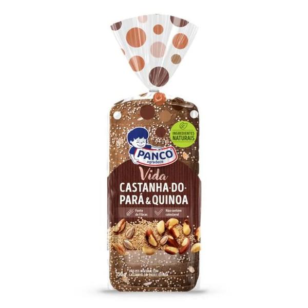 Pao Panco Vida Castanha Do Para  Quinoa350g