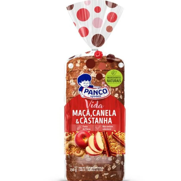 Pao Panco Vida Maça e Canela e Castanha350gr