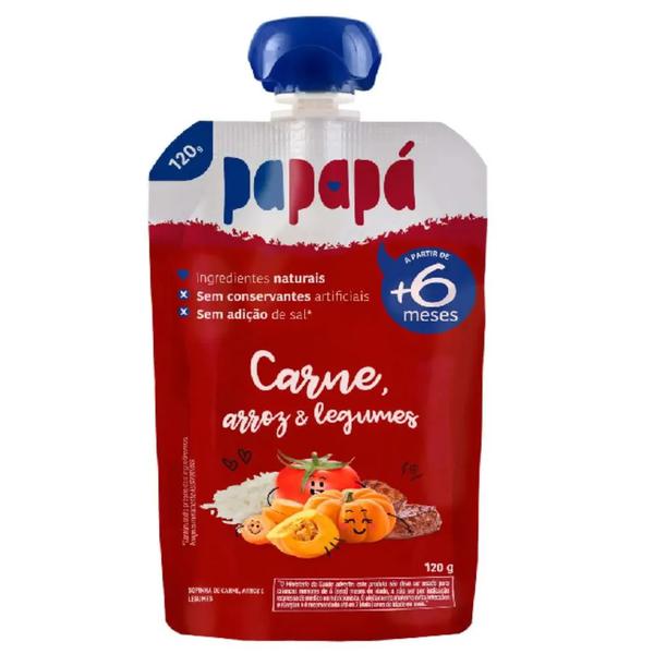 Papinha Papapa 120g Carne/Arroz/Legumes