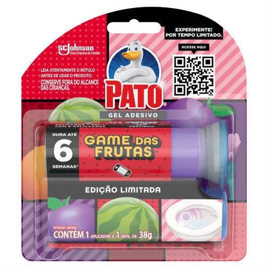 Pato Gel Adesivo Ap. Gratis C/6 Game Das Frutas