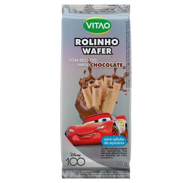Rolinho Wafer Vitao 30g Zero Acucar Chocolate