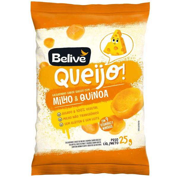 Salgadinho Belive Queijo 25g Milho & Quinoa