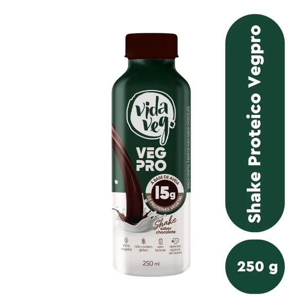 Shake Veg Pro a Base De Aveia Vida Veg 250g Chocolate